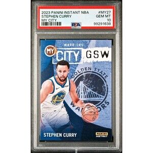 Stephen Curry 2023 Panini MyCity NBA #MY-27 Basketball Card PSA 10 Gem Mint